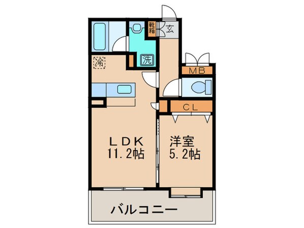 クリムゾン博多Ⅱの物件間取画像